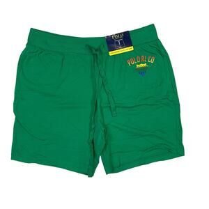 Polo Ralph Lauren Sleep Shorts M Green 6" Comfort Length NWT Lounge Pajama
